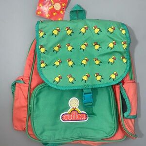 Vintage NWT Caillou Green and red Backpack 1999